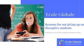 Reasons for not giving up on disruptive students