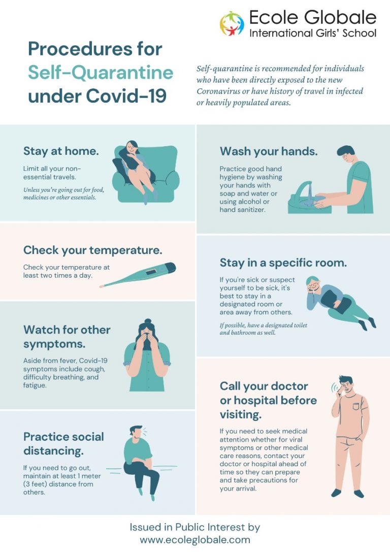 Ways to implement self quarantine for COVID19