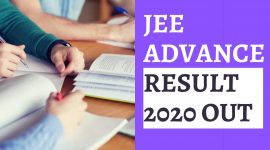 JEE ADVANCED RESULT 2020 OUT