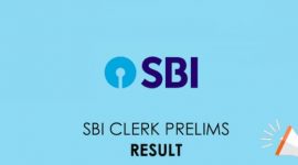 SBI Clerk Prelims Result 2020 Out