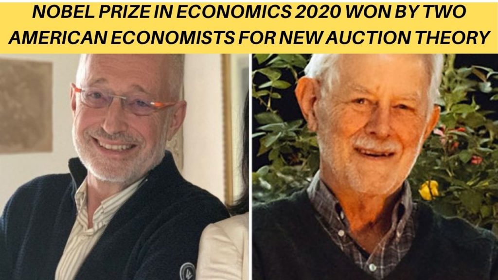 NOBEL PRIZE IN ECONOMICS 2020 WON BY TWO AMERICAN ECONOMISTS FOR NEW ...