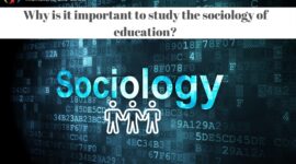 Why is it important to study the sociology of education?