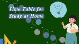 Time Table for Study at Home: A Guide for Parents and Students